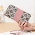 Letter Print Spliced Style / Pink