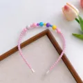 Kralen Haarband (OPP Zak) / Roze
