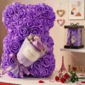 Purple Rose Bear (Gift Box Set) / Purple