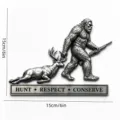Bigfoot Hunting Deer Pattern / Silver