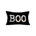 Κάλυμμα Μαξιλαριού 30x50cm / Μαύρο BOO (YMY-017)