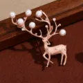 Pink Enamel Reindeer (LW0149) / Pink