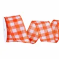 Orange White Plaid / 63mm x 9m/Roll