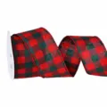 Red And Green Plaid / 63mm x 9m/Roll