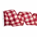Wine Red White Plaid / 63mm x 9m/Roll