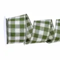 Green and White Grid / 63mm x 9m/Roll
