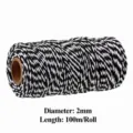 2mm x 100m / Nero + Bianco