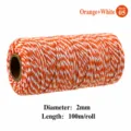 2mm x 100m / Arancione+Bianco
