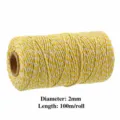 2mm x 100m / Yellow+White