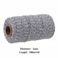 2mm x 100m / Gray And White