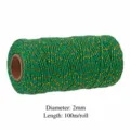 2mm x 100m / Green And Gold