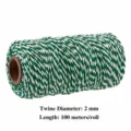 2mm x 100m / Green+White