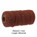 2mm x 100m / Red And Green