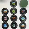 Record Coasters 9.5cm (10 Pieces)
