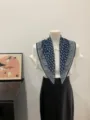 Deep Blue Vintage Floral Style (SKU-19)