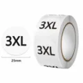 Größe 3XL (A38) / 500 Aufkleber/Rolle
