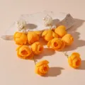 Bud (1#) / 925 Silver Earring Post / Yellow