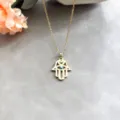 Style Micro-Pavé Œil Bleu (F-03)