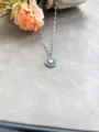 Style Cœur Rond Gris Bleu (Q-12)