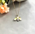 Style Émail Jaune et Blanc (M-010)