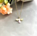 Style Émail Rose et Blanc (M-013)