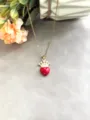 Style Cœur Rouge Couronne (A-014)