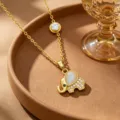 Ciondolo a Forma di Elefante (T1395) / Doppio Ciondolo / Oro