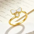 Gold White Bowknot