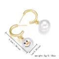 Style Visage Bonhomme de Neige Créole (ER24Y0732)