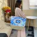 Style Patchwork Mauvais Œil Artistique Bleu (Style Trois)