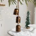 Verticaal Gestreepte Vintage Middelgrote Bel (3-Bellen Stijl)