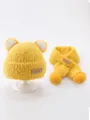 44-51cm (5M-4Y) / Set (Hat + Scarf) / Yellow