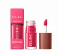 Pink liquid lip and cheek tint shown with matching box, open bottle and applicator - 6.8ml / Pink