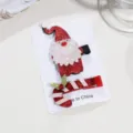 Glitter Santa Candy Cane Hairpin