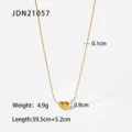 Collana con Ciondolo a Cuore a Catena Fine (JDN21057)
