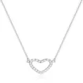 Collana Cuore Traforato con Zirconia