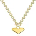 Collane con ciondolo a cuore e chiusura OT - oro