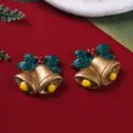 Style 3# Gold Bell with Red & Green Glitter / 2.6*2.3cm