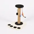 Grande Forme d'Empreinte de Patte / Noir & Blanc