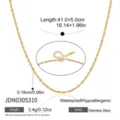 Μινιμαλιστική Λεπτή Αλυσίδα (JDN0305310) / 41+5cm / Χρυσό