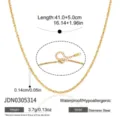 Minimalist Fine Chain (JDN0305314) / Gold