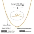 Delicate Ball Chain Style (JDN0305317) / Gold