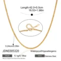 Twisted Texture Necklace (JDN0305320)