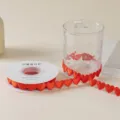 1.5cm Wide and 10 Yards Long / Bright Red