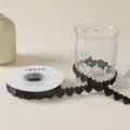 1.5cm Wide and 10 Yards Long / Black