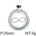 Estilo Redondo Símbolo Infinito Hueco (KP60091-K)
