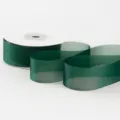 Sheer Ribbon (6K16) / Width 2.5cm Length 18m / Dark Green