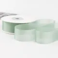 Sheer Ribbon (6K152) / Width 2.5cm Length 18m / Cyan White