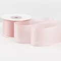 Sheer Ribbon (6K25) / Width 4cm Length 18m / Flower Pink