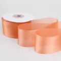 Sheer Ribbon (10K765) / Width 4cm Length 18m / Orange Pink